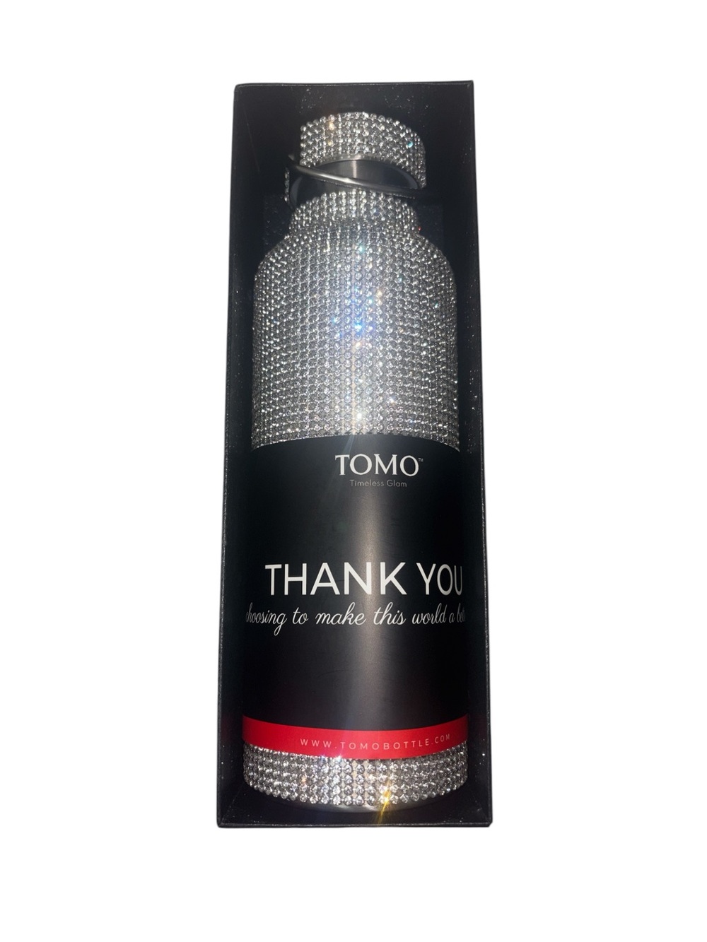 TOMO Silver Sky NIB 25 oz Water Bottle
